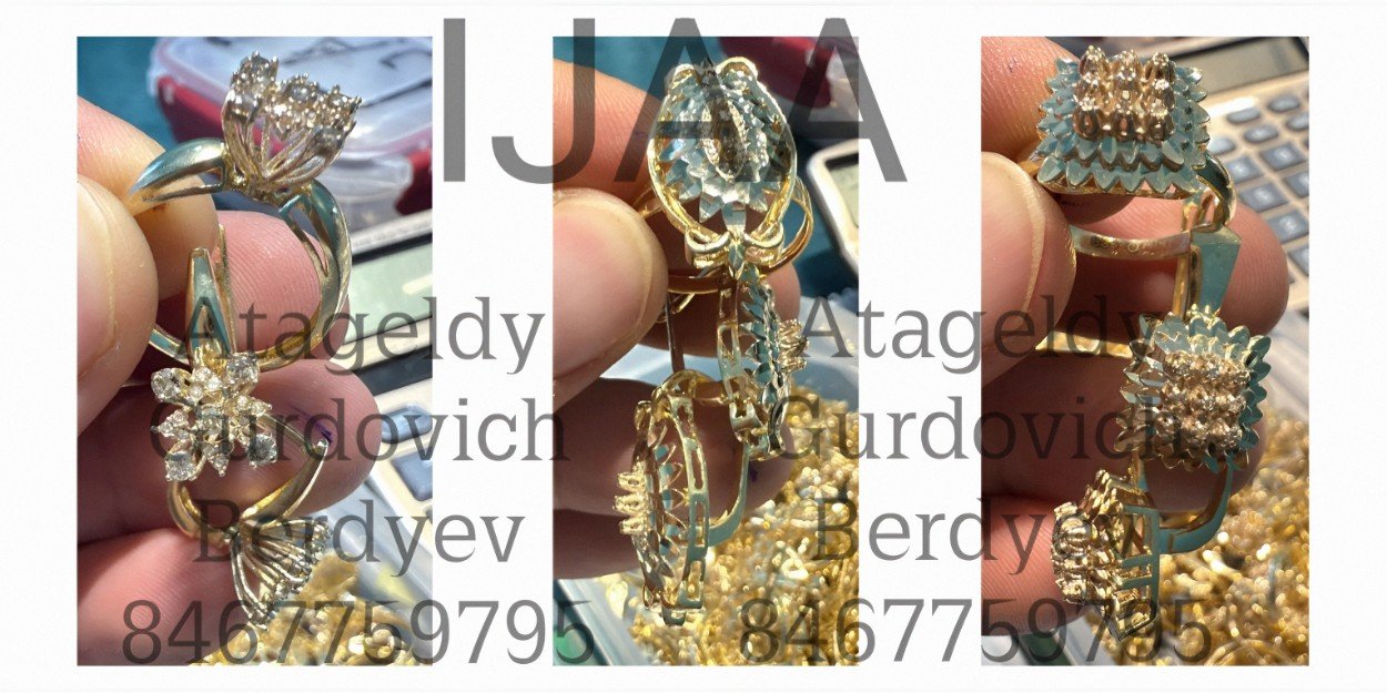 19) TM (Atageldy Berdyev) - MASTER JEWELER, INSTRUCTOR, MANUFACTURER AND SELLER OF OWN JEWELRY PRODUCTION / ID 8467759795 /  Reg. No. 7797