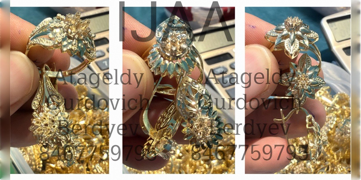 19) TM (Atageldy Berdyev) - MASTER JEWELER, INSTRUCTOR, MANUFACTURER AND SELLER OF OWN JEWELRY PRODUCTION / ID 8467759795 /  Reg. No. 7797