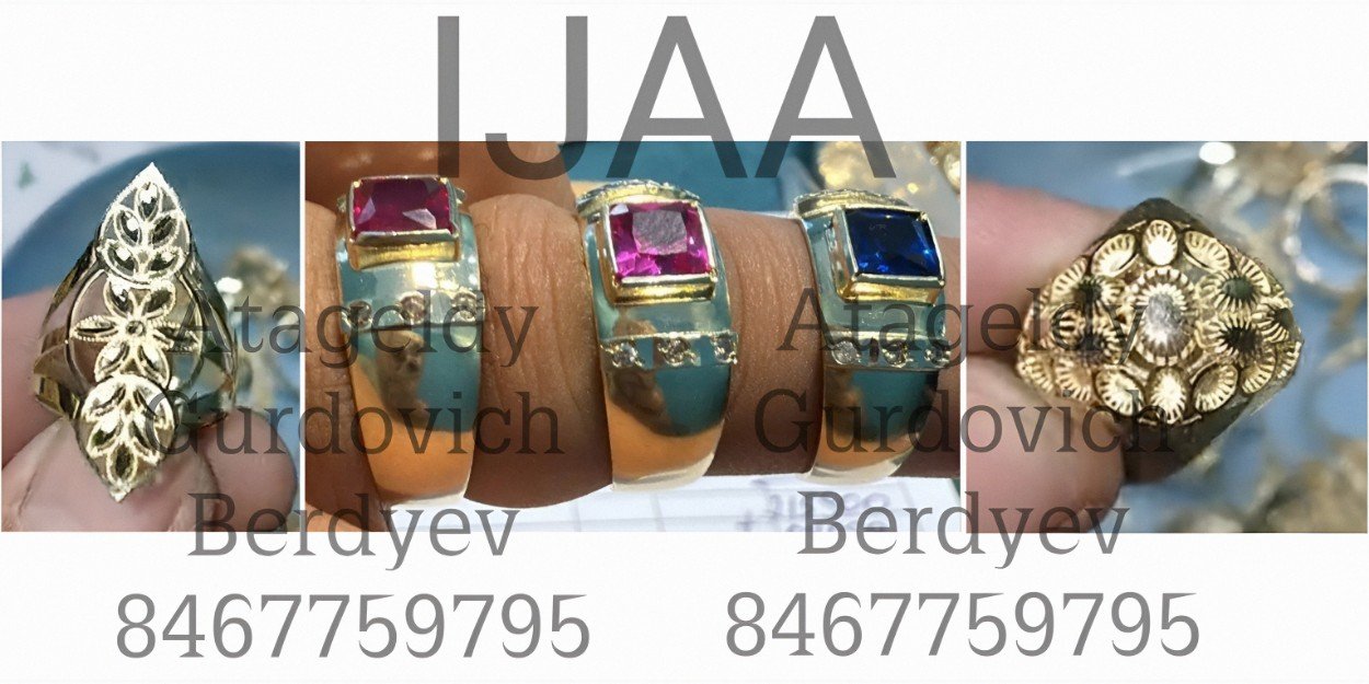 19) TM (Atageldy Berdyev) - MASTER JEWELER, INSTRUCTOR, MANUFACTURER AND SELLER OF OWN JEWELRY PRODUCTION / ID 8467759795 /  Reg. No. 7797