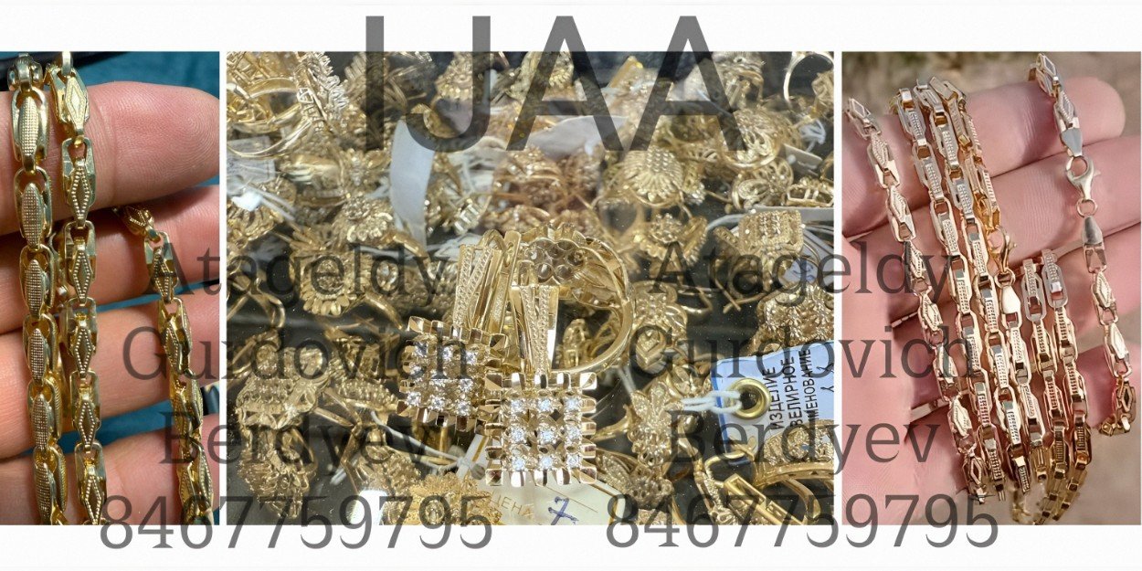 19) TM (Atageldy Berdyev) - MASTER JEWELER, INSTRUCTOR, MANUFACTURER AND SELLER OF OWN JEWELRY PRODUCTION / ID 8467759795 /  Reg. No. 7797