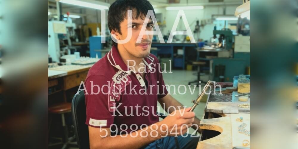 9) RU/TM (Rasul Kutsulov)  - MASTER JEWELE, INSTRUCTOR  & ANALYST / ID 5988889402 / Reg. No.  4952