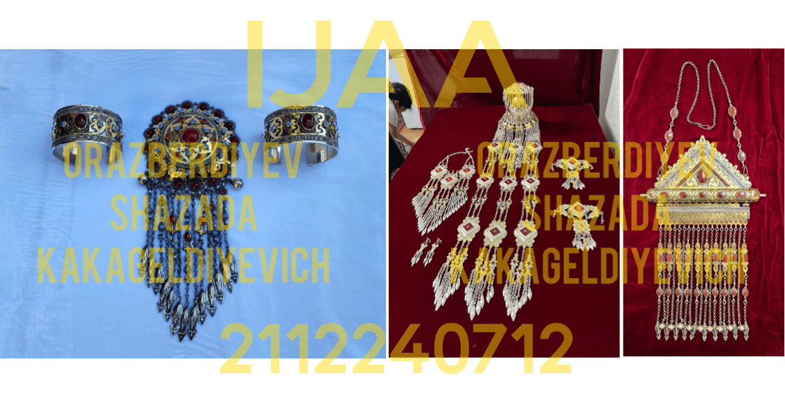 (13) TM Orazberdiyev Shazada - MASTER JEWELER OF THE HIGHEST QUALIFICATION, JEWELRY ARTIST, LECTURER AT THE STATE ACADEMY OF ARTS OF TURKMENISTAN, AUTHOR AND DESIGNER OF UNIQUE NATIONAL JEWELRY WORKS /  2112240712 / Reg. No. 1037