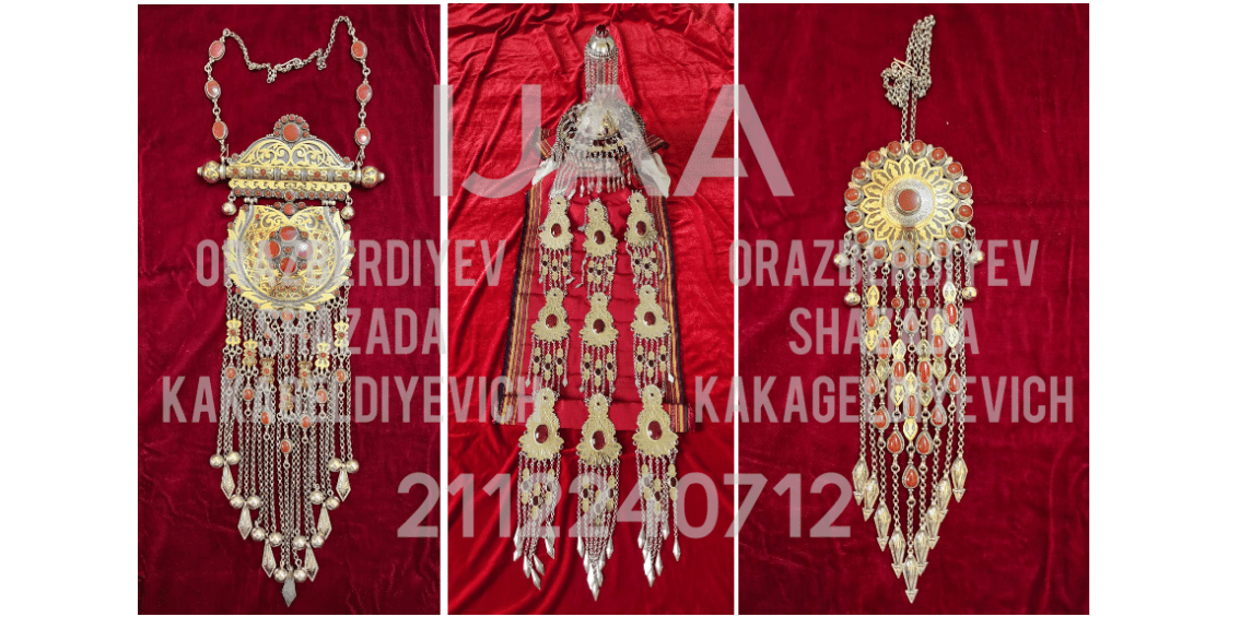 (13) TM Orazberdiyev Shazada - MASTER JEWELER OF THE HIGHEST QUALIFICATION, JEWELRY ARTIST, LECTURER AT THE STATE ACADEMY OF ARTS OF TURKMENISTAN, AUTHOR AND DESIGNER OF UNIQUE NATIONAL JEWELRY WORKS /  2112240712 / Reg. No. 1037