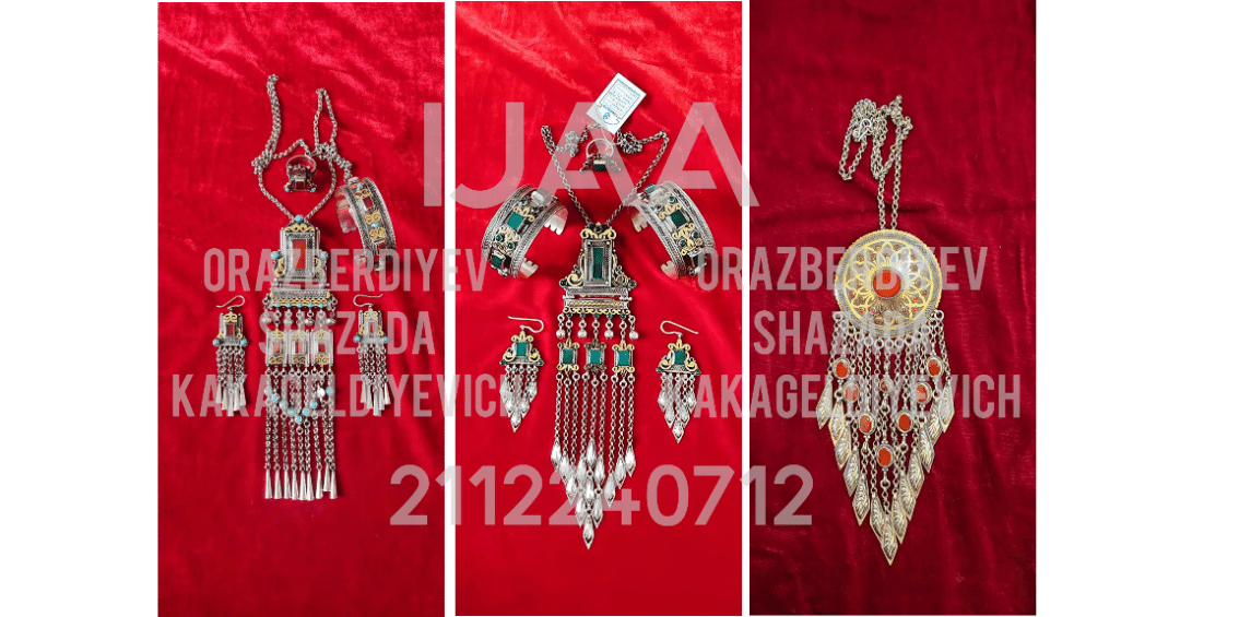(13) TM Orazberdiyev Shazada - MASTER JEWELER OF THE HIGHEST QUALIFICATION, JEWELRY ARTIST, LECTURER AT THE STATE ACADEMY OF ARTS OF TURKMENISTAN, AUTHOR AND DESIGNER OF UNIQUE NATIONAL JEWELRY WORKS /  2112240712 / Reg. No. 1037