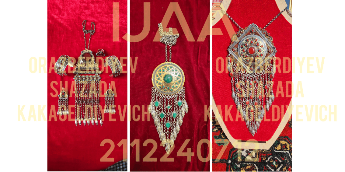 (13) TM Orazberdiyev Shazada - MASTER JEWELER OF THE HIGHEST QUALIFICATION, JEWELRY ARTIST, LECTURER AT THE STATE ACADEMY OF ARTS OF TURKMENISTAN, AUTHOR AND DESIGNER OF UNIQUE NATIONAL JEWELRY WORKS /  2112240712 / Reg. No. 1037