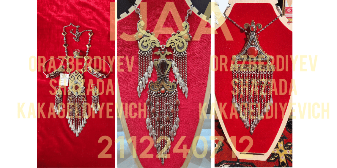 (13) TM Orazberdiyev Shazada - MASTER JEWELER OF THE HIGHEST QUALIFICATION, JEWELRY ARTIST, LECTURER AT THE STATE ACADEMY OF ARTS OF TURKMENISTAN, AUTHOR AND DESIGNER OF UNIQUE NATIONAL JEWELRY WORKS /  2112240712 / Reg. No. 1037