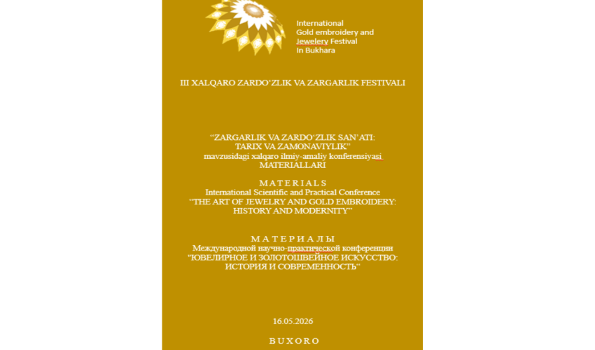 (3) - 10.10.2026 - Proceedings of the Bukhara Conference Now Available Online